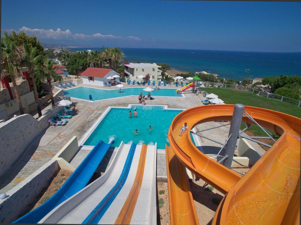 Rethymno Mare Royal & Water Park Hotel Skaleta Bagian luar foto